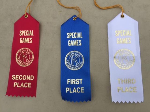 First, Second and Third place for the Special Games