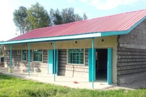 Doors and windows are installed. Now the front of the dormitory is partially painted.